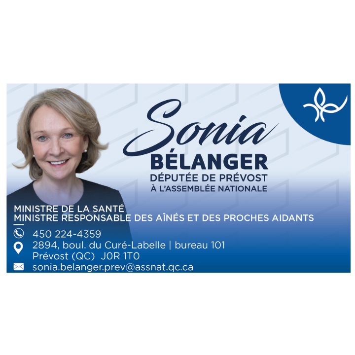 Sonia Bélanger, députée de Prévost